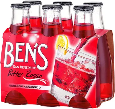 Produktbild von 24x San Benedetto Ben's bitter rosso aperitivo 100ml Aperitif ohne Alkohol bitter