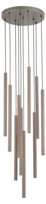 Produktbild von Pendelleuchte Metall B: 35 cm H: max. 140 cm Braun G9 Modern Hängeleuchte