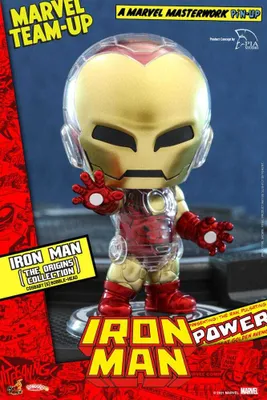 Produktbild von Marvel Comics Cosbaby (S) Minifigur Iron Man (The Origins Collection) 10 cm