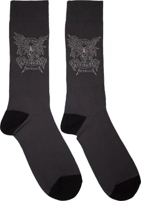 Immagine prodotto di Metallica - Calzini "Seek & Destroy" per uomo/donna unisex RO14019 (39,5 EU - 45,5 EU) (antracite)