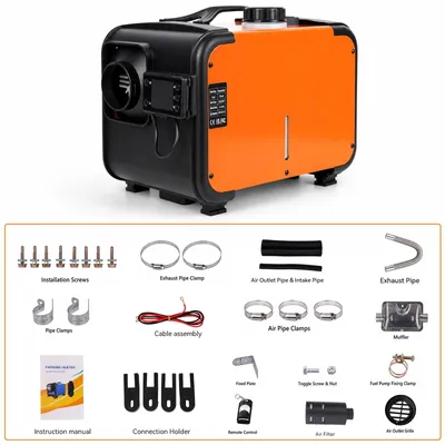 Produktbild von Dieselheizung - Modell 2 - 12/24 V - 8 kW - Standheizung - LCD-Anzeige - Fernbedienung - Für Lkw, Wohnmobil und Boot