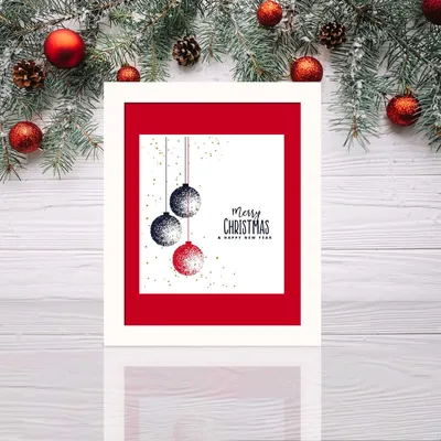 Obrázok produktu pre Wallity, BCTNOEL- CST2043, Farebný, Obraz na plátne, 23,5 x 28,5 cm, Maľba: 100% MDF (hrúbka: 2