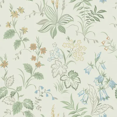Produktbild von Tapete Selbstklebend Blumen Wandfolie Möbelfolie Vinyl Beige 44,5x300cm