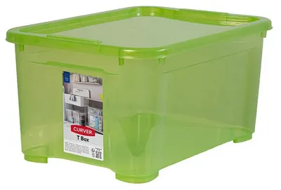 Produktbild von Curver T-BOX Aufbewahrungsbox Grün 14L Stapelbar