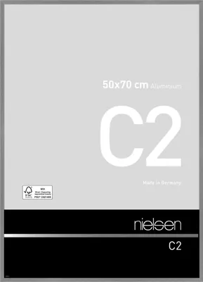 Produktbild von nielsen Aluminium Bilderrahmen C2, 50x70 cm, Struktur Grau Matt