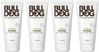 Produktbild von 4x Bulldog Original Rasiergel 175ml Men Hautpflege Männer sanfte,glatte Rasur