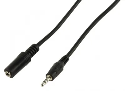 Produktbild von Valueline CABLE-423/10, 3.5mm, Männlich, 3.5mm, Weiblich, 10 m, Schwarz