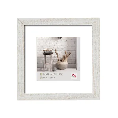Immagine prodotto di Walther HOME cornice in legno 30x30 cm bianco polare con passe-partout