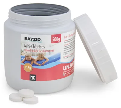 Produktbild von 500 g BAYZID® Mini - Chlortabs 2,7 g für kleine Pools