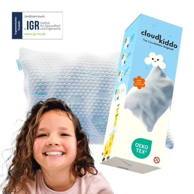 Produktbild von Cloudpillo Cloudkiddo Kinderkopfkissen 37x55 cm, mitwachsender Memory-Schaum