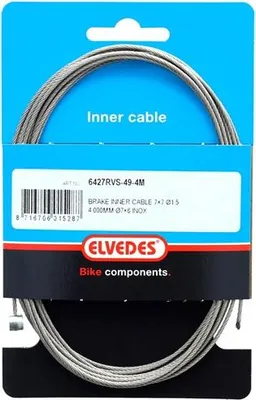 Image de Câble intérieur de frein Elvedes Weinmann 4000mm 49dr. acier inoxydable