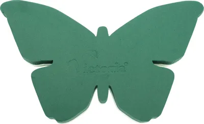 Produktbild von Nass Steckschaum Schmetterling 50x30x6cm auf Hartschaumunterlage