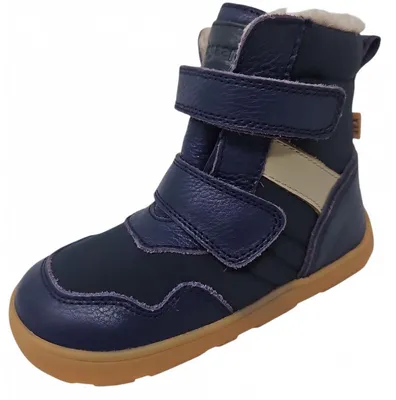 Produktbild von Bisgaard Barefoot Timo TEX Klettstiefel Blau
