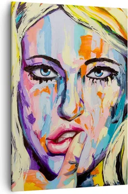 Produktbild von Bild auf Leinwand - Leinwandbild - Einteilig - Öl Malerei Porträt Frau - 70x100cm - Wand Bild - Wanddeko - Wandbilder - Leinwanddruck - Wanddekoration - Leinwand bilder - Wandbild - PA70x100-2904