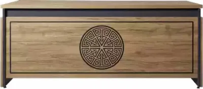 Obrázek produktu pro Großer Arbeitsschreibtisch Büroeinrichtung Praxis Tisch Luxus Möbel Holz