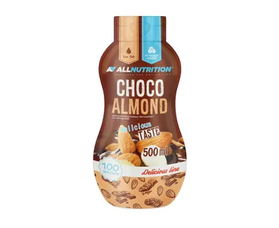 Produktbild von ALLNUTRITION Sweet Sauce 500ml Schoko-Mandel süße Soße ohne Zucker