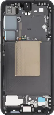 Produktbild von Clappio, Ersatz-MittelGehäuse für Galaxy S24 mit vormontierten Klebern, Schwarz