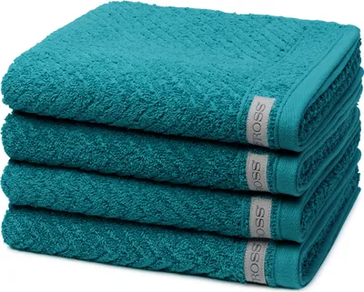 Produktbild von Ross Smart 4 X Handtuch im Set Frottee gerippt 520 g/m² superweich, Hautfreundlich saugstark pflegeleicht, Gewebte Bordüre modernes Design