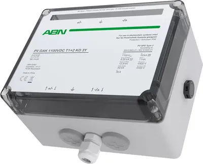 Produktbild von ABN PV GAK Kombiabl. Typ 1+2, 1100VDC,  1MPPT, Kabeldurchführung  R9L1RUB3
