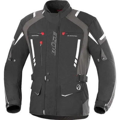 Produktbild von Büse Torino Pro Motorrad Textiljacke Grösse: S, Farbe: Schwarz/Dunkelgrau