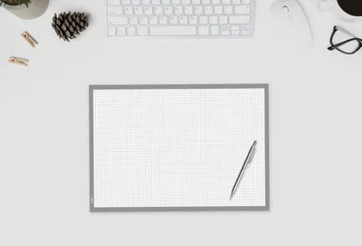 Produktbild von sigel Papier-Schreibunterlage kariert weiß 420 x 297 mm
