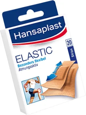 Produktbild von Hansaplast Pflasterstrips elastic (20 Stk.)