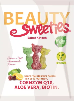 Produktbild von BeautySweeties saure Katzen gluten laktosefrei und gelatinefrei 125g