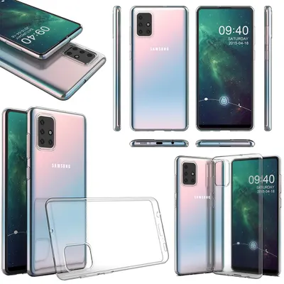 Obrázek produktu pro Pro Samsung Galaxy A51 Silikonové pouzdro TPU Ochranný průhledný kryt pouzdra
