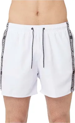 Produktbild von EMPORIO ARMANI Herren-Seeboxer-Badehose, Badeshorts mit Taschen und externem Kordelzug, Artikel 211740 3R443, EUR 46 / CN 175/82A, Poliestere 100%
