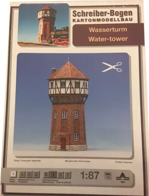 Produktbild von Schreiber-Bogen Kartonmodellbau Wasserturm HO
