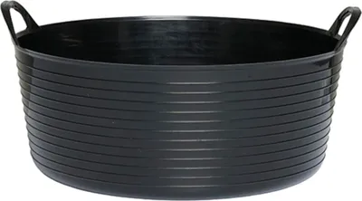 Produktbild von Horse Guard niedriger Futtereimer, schwarz - 16 Liter