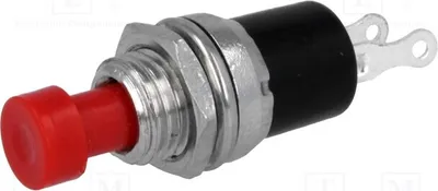 Obrázok produktu pre 2x Spínač, tlačidlo, 1A/250VAC, poloha: 2, OFF-(ON), typ PS10BRD, pre pripojenie na svorkovnicu