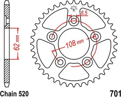 Obrázok produktu pre Zębatka ESJOT "32055"
520