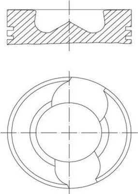 Produktbild von MAHLE 030 98 00 Kolben für VW Transporter V Bus (7HB, 7HJ, 7EB, 7EJ, 7EF, 7EG, 7HF, 7EC) Multivan V (7HM, 7HN, 7HF, 7EF, 7EM, 7EN) Touareg