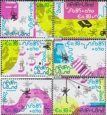 Produktbild von Briefmarken Niederlande 2001 Mi 1933-1938 (kompl.Ausg.) postfrisch Kinder