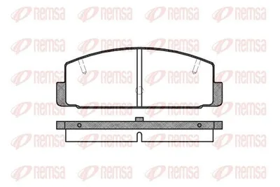Produktbild von REMSA Bremsbeläge Satz Hinten Bremsklötze für MAZDA 6 Kombi (GH) 0179.20