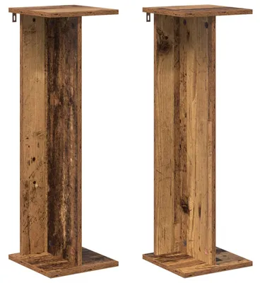 Produktbild von vidaXL Pflanzenständer 2 pcs Altholz 25 x 25,5 x 80,5 cm Holzwerkstoff