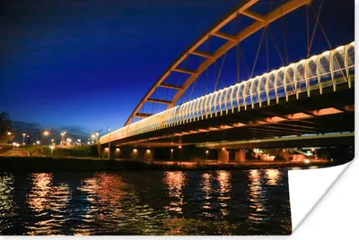 Produktbild von MuchoWow® Poster Wasser - Utrecht - Brücke 120x80 cm - Bilder