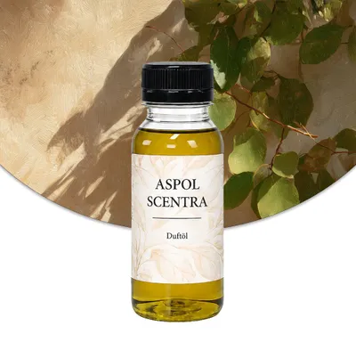 Produktbild von Aspol Scentra Birne UFIGREEN Duftöl für Kerzen und Diffusoren 100 ml, KI-generiertes Bild