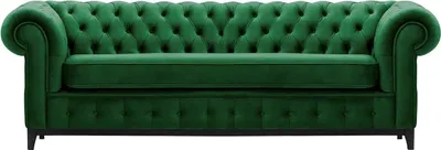 Produktbild von Dreisitzer-Sofa Chesterfield Grand-Velluto 10-schwarz