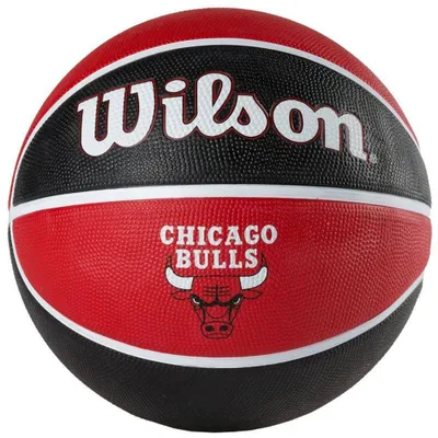 Produktbild von Wilson - "NBA Team" Basketball, Chicago Bulls PP9164 (7) (Schwarz/Rot)