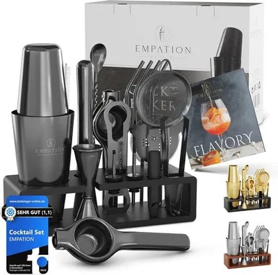 Produktbild von Cocktail-Shaker-Set mit Barzubehör für Cocktails