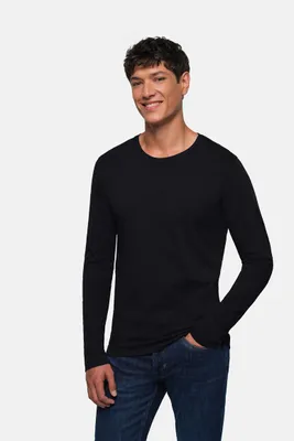 Produktbild von HAKRO Heavy Longsleeve 278 schwarz, XL