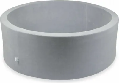 Image de Piscine à balles 110x40cm Velvet Soft gris clair - Sans balles / Sans balles