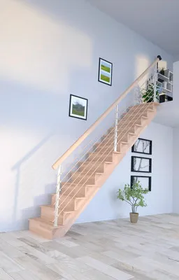 Obrázok produktu pre Schodisko Pertura Atanas Lepené drevo buk s podstupnicami buk rovné 80 cm 13/14