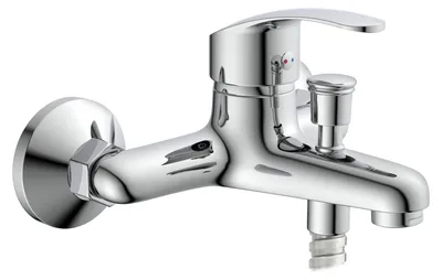 Produktbild von SCHÜTTE Badewannenarmatur SIRANI, Mischbatterie Badewanne, Wasserhahn Bad, Wannenarmatur in Chrom