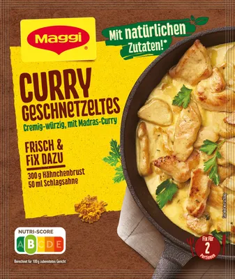 Immagine prodotto di Maggi fix&frisch Curry Geschnetzeltes