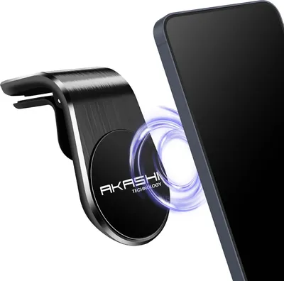 Supporto Auto Magnetico Per Telefono - 2 In 1 Cruscotto E Aria - 360° Rotazione - Per IPhone E Android - Foto 3