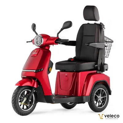 Immagine prodotto di Veleco Turris - con sedile regolabile, scooter intuitivo, ausilio per disabili completamente assemblato (rosso)