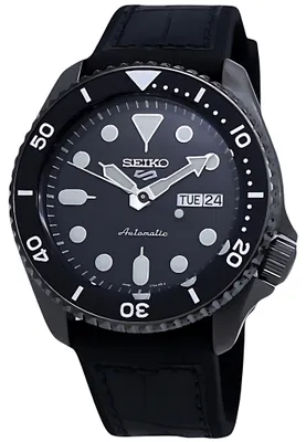 Produktbild von Seiko 5 Sports Automatik Schwarz Kautschuk SRPD65K3